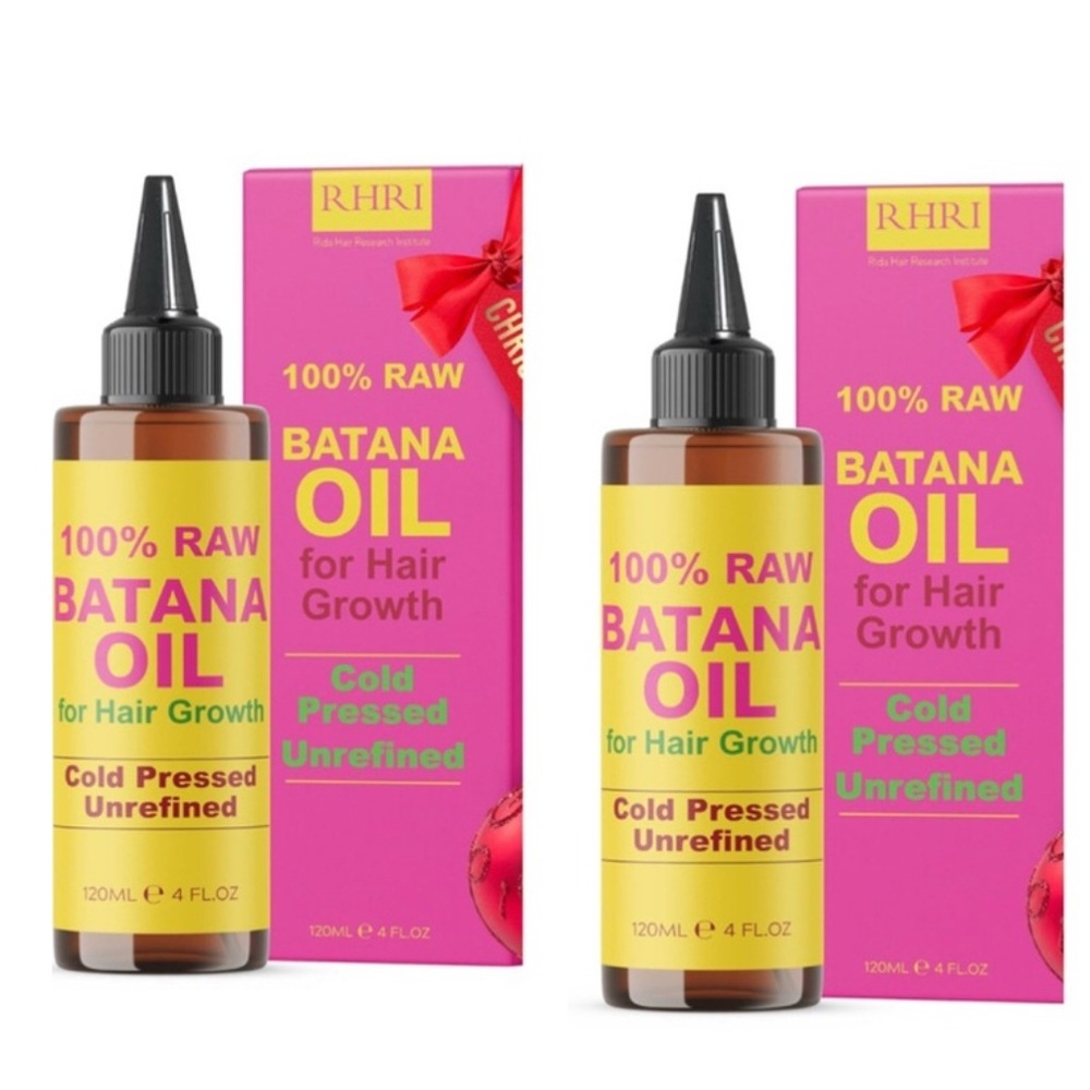 Bundle of 2 Batana Oil for Hair Growth 100% Raw Pure Hair Treatment Cold Pressed